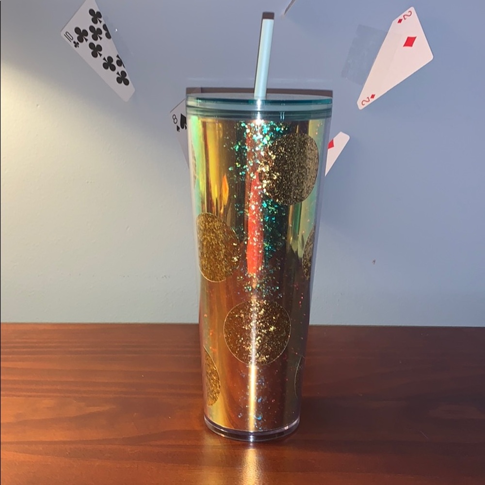 Starbucks holiday 2020 Tumbler Gold Glitter